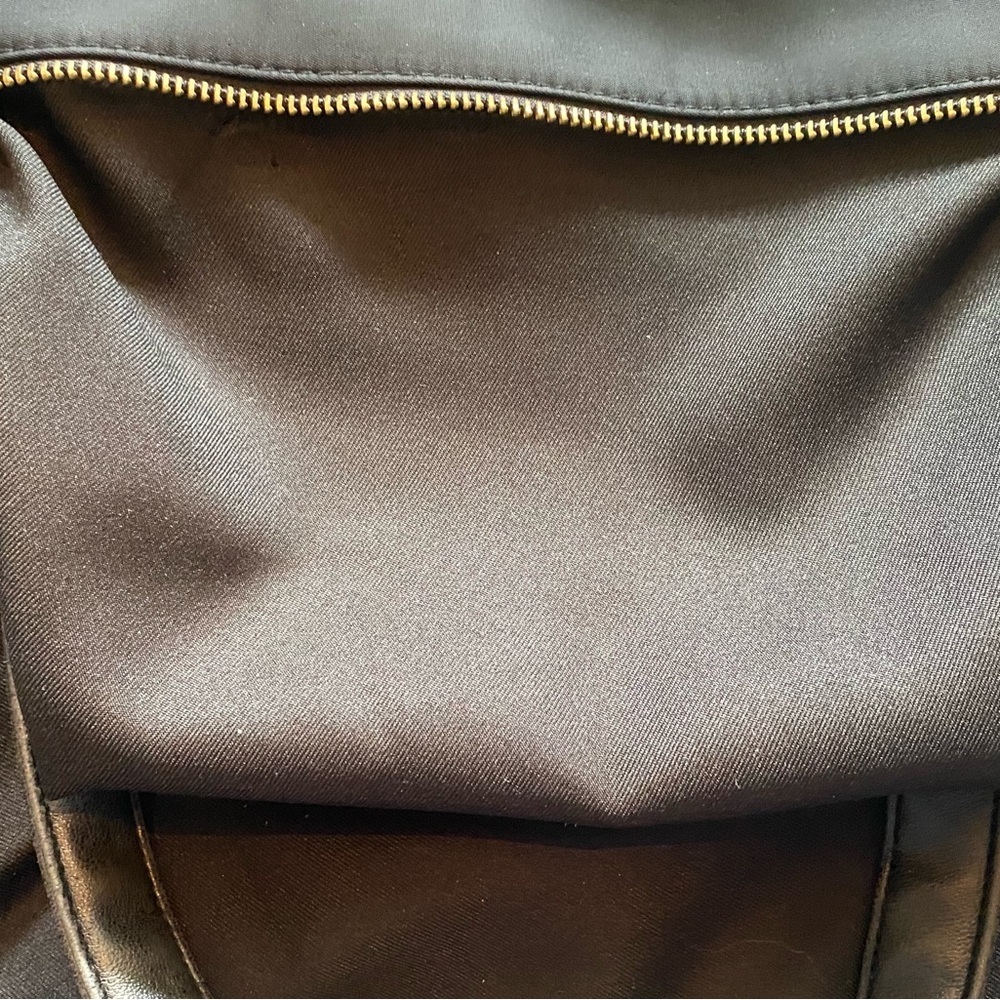 3 for $15 Black Tote Bag with Zipper Accents - Picture 11 of 13